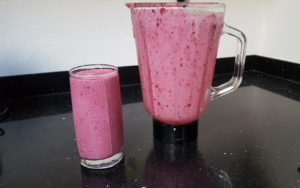 Le résultat - Recette smoothie fruits rouges récupération